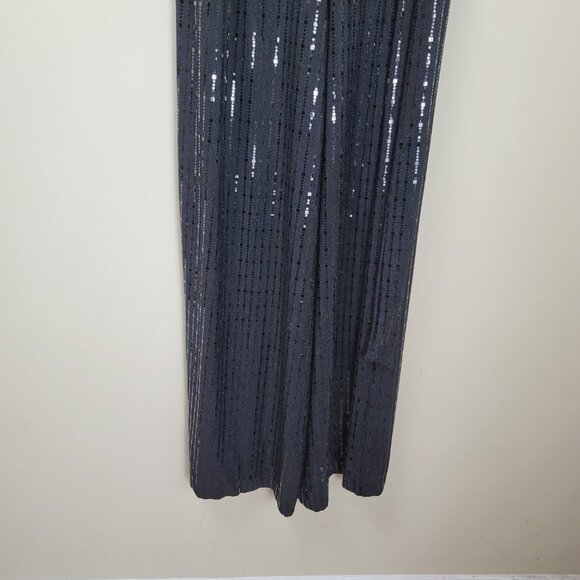Donna Ricco Sequin Sleeveless Wide Leg Shimmer Jumpsuit - Picture 6 of 16
